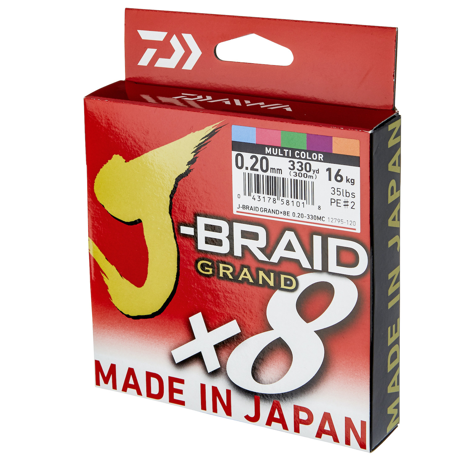 Daiwa J-Braid Fishing Line X8 54.4/120Lb .55MM Multi Colour 500m Spool, Shop Today. Get it Tomorrow!