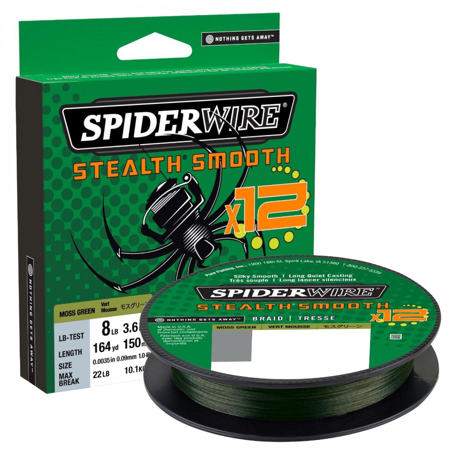 SPIDERWIRE SpiderWire Stealth braided fishing line mossgreen 150