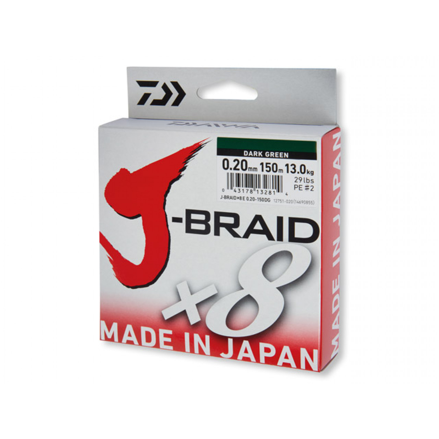 Daiwa J-Braid X8 1500m - Line, Leaders & Braids