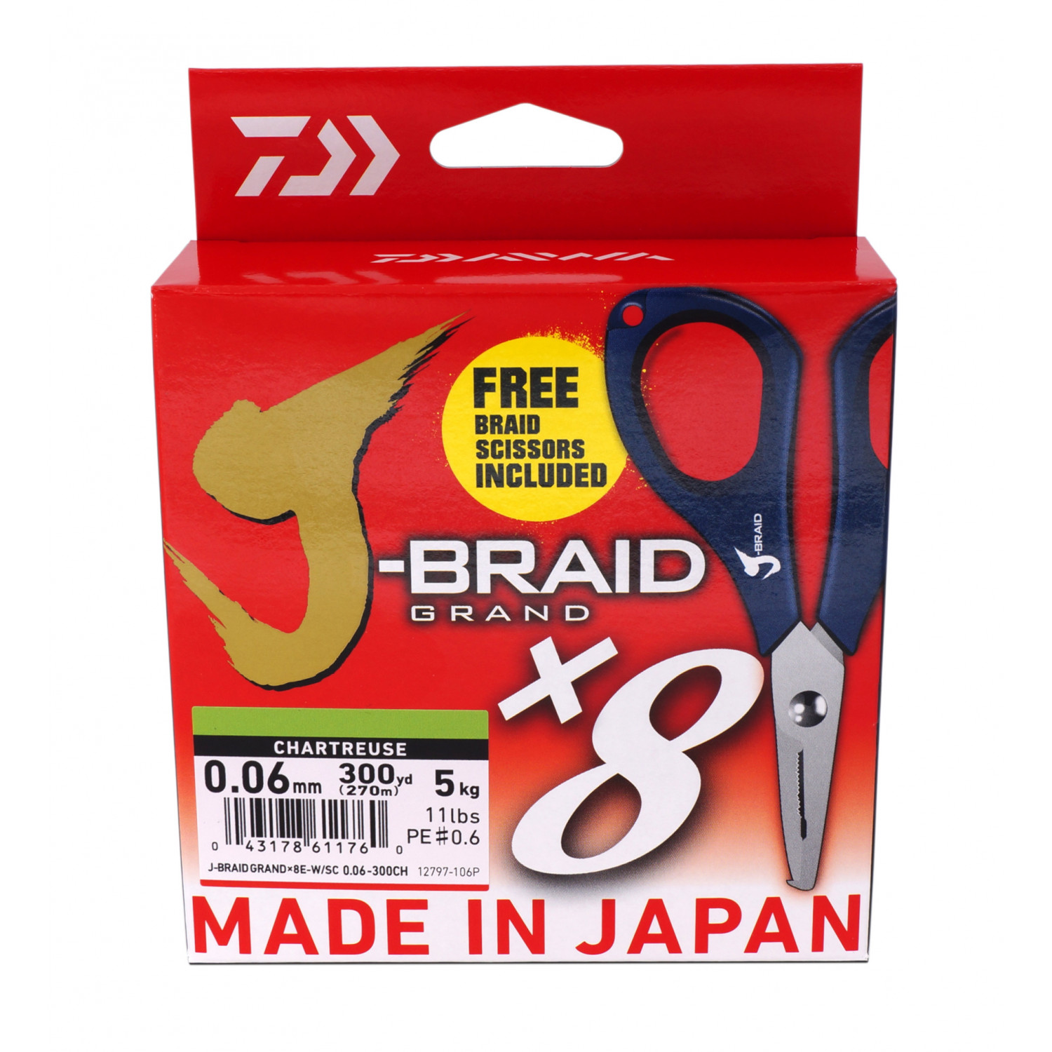 DAIWA J Braid Grand X8 Braided Fishing Line Promo Edition