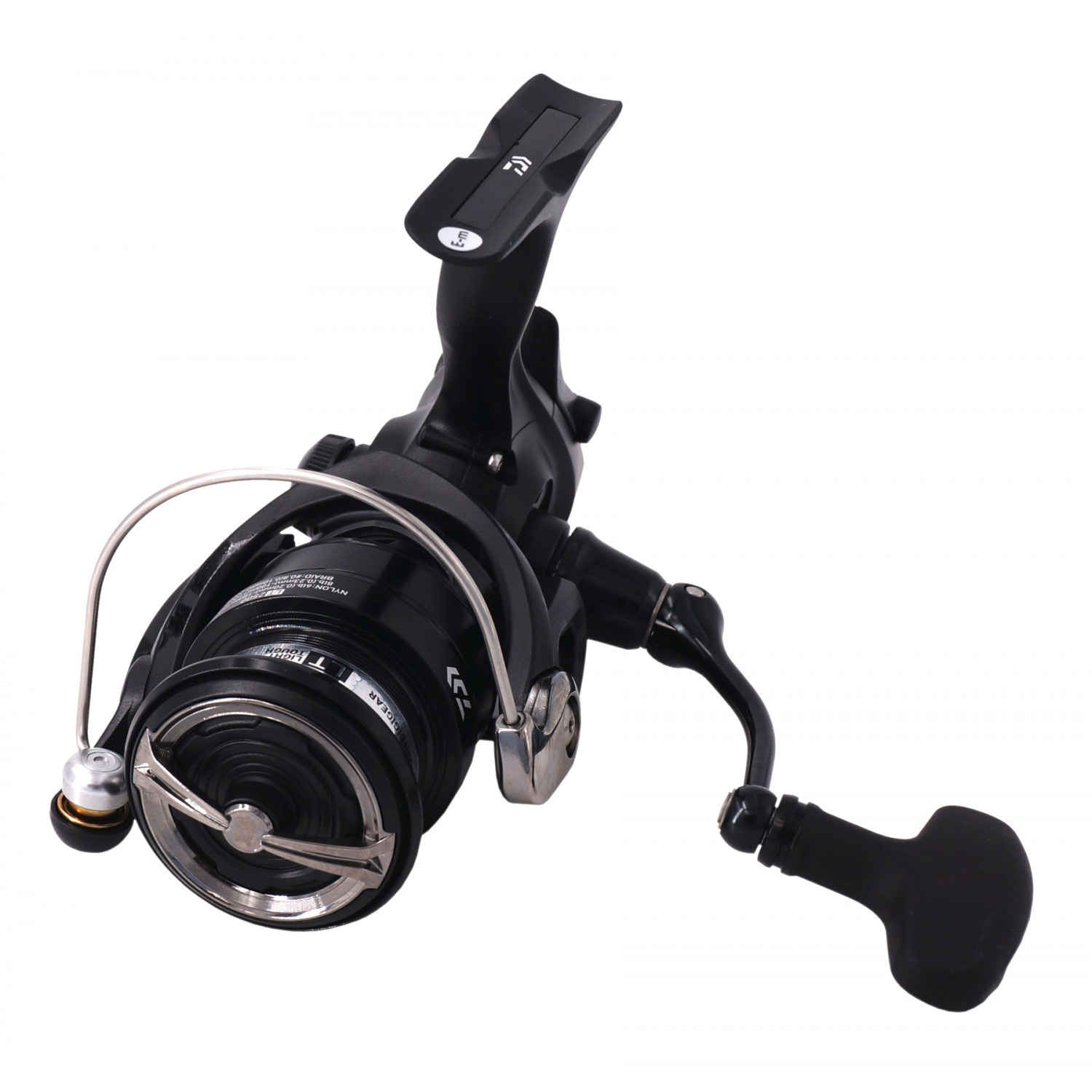 DAIWA BLACK WIDOW BR LT, 4000-C, left and right hand, Bite N 'Run freewheel  fishing reel, front drag, including fishing line, signs of use, packaging  damaged